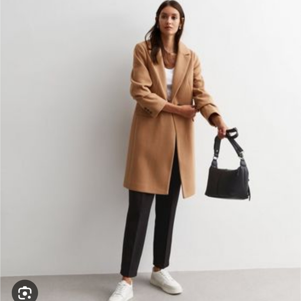 New Look Camel Coat Nwt M